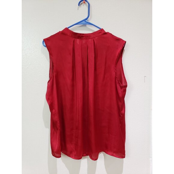 Elementz Woman, burgundy, high neck, sleeveless top, size 1x - Picture 1 of 9